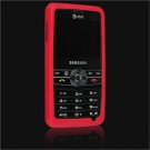 Silicone Skin Cover Case for Samsung Access A827 - Red