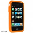 Full View Premium Silicone Skin Cover for Apple iPhone - Orange