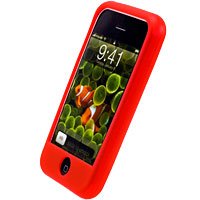 RED Apple iPhone Silicone Skin Cover