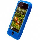 BLUE Apple iPhone Silicone Skin Cover
