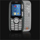 Crystal Leather Shield Protector Case for LG Rumor LX260 - Black