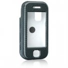 Crystal Hard Plastic Shield Protector Case for Samsung Glyde U940 - Black Carbon Fiber