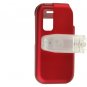 Crystal Hard Plastic Shield Protector Case for Samsung Glyde U940 - Red