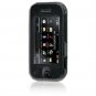 Hard Plastic Shield Protector Case with Leatherette Coating for Samsung Glyde U940 - BLACK