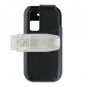 Hard Plastic Shield Protector Case with Leatherette Coating for Samsung Glyde U940 - BLACK