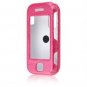 Hard Plastic Shield Protector Case with Leatherette Coating for Samsung Glyde U940 - PINK