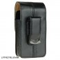 Leather Vertical Pouch Case for Samsung Glyde U940 - BLACK