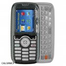 Hard Crystal Design Cover Case for LG Rumor - Carbon Fiber