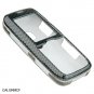 Hard Crystal Design Cover Case for LG Rumor - Carbon Fiber