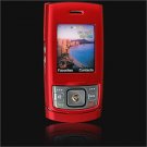 Hard Plastic Shield Protector Case for Samsung M520 - Red