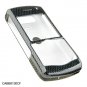 Crystal Shield Protector Case for BlackBerry 8130 Pearl - Black Carbon Fiber