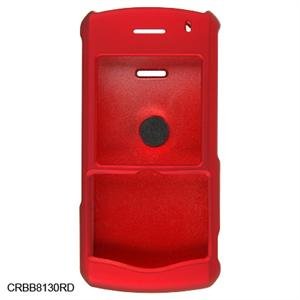 Hard Plastic Shield Protector Case for BlackBerry 8130 Pearl - Red