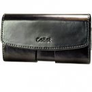 Apple iphone Black Omega Horizontal Case w/ Removable Spring & Swivel Clip