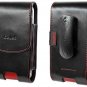 Apple iphone Red Omega Vertical Case w/ Removable Spring & Swivel Clip