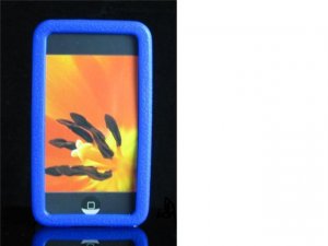 Full View Silicone Skin Cover Case for Apple iTouch 2nd Gen - Blue