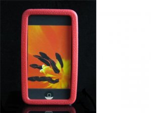 Full View Silicone Skin Cover Case for Apple iTouch 2nd Gen - Red