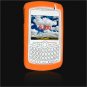 Soft Rubber Silicone Skin Cover Case for RIM BlackBerry 8300 / 8320 / 8330 Curve - ORANGE
