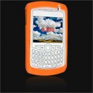 Soft Rubber Silicone Skin Cover Case for RIM BlackBerry 8300 / 8320 / 8330 Curve - ORANGE