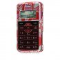 Crystal Hard Shell Shield Protector Case with Belt Clip for LG enV2 VX9100 - Red Hearts