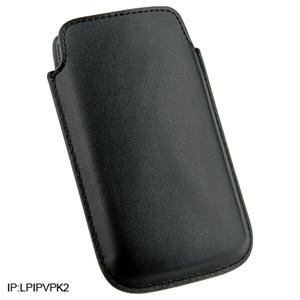 Leather Pocket Case for Apple iTouch & iPhone - Black