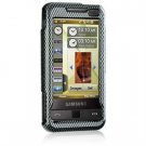 Hard Plastic Shield Protector Faceplate Case for Samsung Omnia i900 - Carbon Fiber