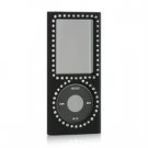 Hard Plastic Diamond Design Bling Case For iPod Nano Chromatic - Black