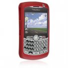 Soft Rubber Silicone Skin Cover Case for RIM BlackBerry 8300 / 8320 / 8330 Curve - Burgundy
