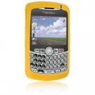 Soft Rubber Silicone Skin Cover Case for RIM BlackBerry 8300 / 8320 / 8330 Curve - Yellow