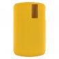 Soft Rubber Silicone Skin Cover Case for RIM BlackBerry 8300 / 8320 / 8330 Curve - Yellow