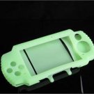 Soft Rubber Silicone Skin Cover Case for Sony PSP Brite 3000 - Green