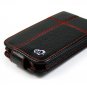 BLACK Apple iPhone Redline Leather Case