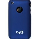 Ultra Slim PolyCarbonate Rubber Texture Hard Shell Case w/ Free Screen Protector - DARK BLUE