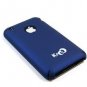 Ultra Slim PolyCarbonate Rubber Texture Hard Shell Case w/ Free Screen Protector - DARK BLUE