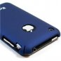 Ultra Slim PolyCarbonate Rubber Texture Hard Shell Case w/ Free Screen Protector - DARK BLUE