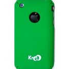Ultra Slim PolyCarbonate Rubber Texture Hard Shell Case w/ Free Screen Protector - GREEN