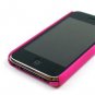 Ultra Slim PolyCarbonate Rubber Texture Hard Shell Case w/ Free Screen Protector - HOT PINK