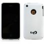 Ultra Slim PolyCarbonate Rubber Texture Hard Shell Case w/ Free Screen Protector - WHITE