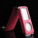 Vertical Leather Pouch Cover Case for Apple iPod Nano Chromatic - Pink
