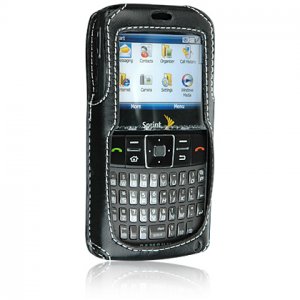 Premium Leather Case for Samsung Ace i325 - Black