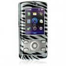 Hard Plastic Shield Protector Case for LG Decoy VX8610 Cell Phone - Zebra