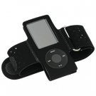 Sports Gym Exercise Workout Armband for Apple iPod Nano 4th Gen Chromatic - BLACK
