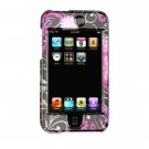 Hard Plastic Shield Protector Faceplate Case for Apple iTouch 2 - Pink Butterfly