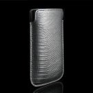 BLACK Premium Leather Slip-On Pouch Cover Case for HTC Touch Diamond