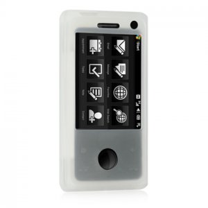 Soft Rubber Silicone Skin Cover Case for HTC Fuze - Clear