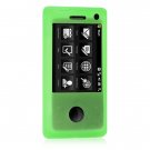 Soft Rubber Silicone Skin Cover Case for HTC Fuze - Green