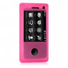 Soft Rubber Silicone Skin Cover Case for HTC Fuze - Hot Pink