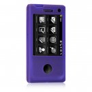 Soft Rubber Silicone Skin Cover Case for HTC Fuze - Purple