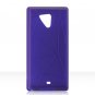 Soft Rubber Silicone Skin Cover Case for HTC Fuze - Purple