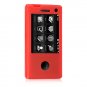 Soft Rubber Silicone Skin Cover Case for HTC Fuze - Red