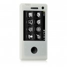 Soft Rubber Silicone Skin Cover Case for HTC Fuze - White